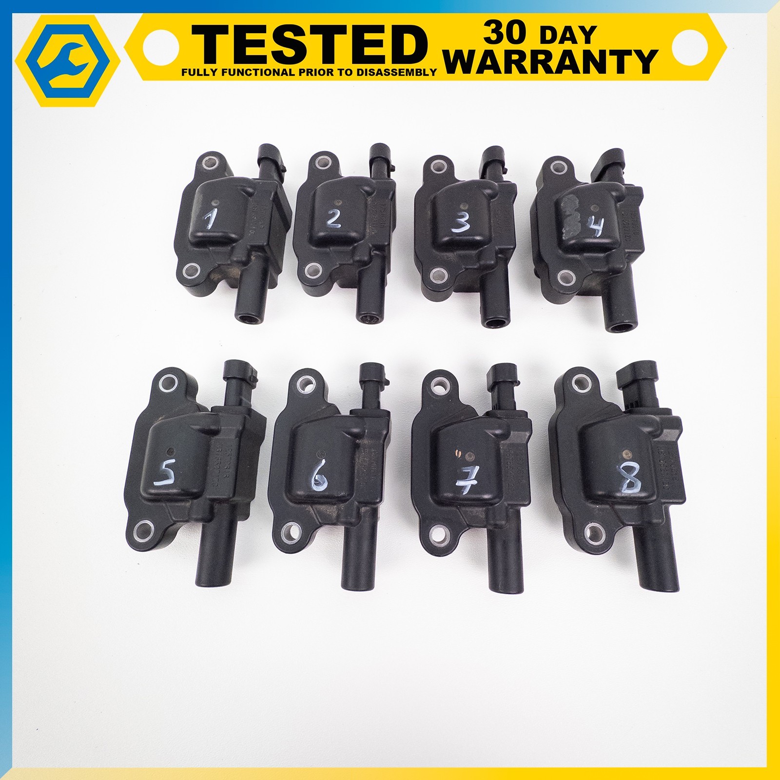 08-13 CHEVROLET CORVETTE C6 6.2L ENGINE IGNITION COIL BRASKET ASSEMBLY SET OEM