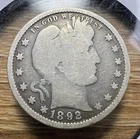 1892-P Barber Quarter - Actual Coin Shown - Free Shipping & Tracking INV#621