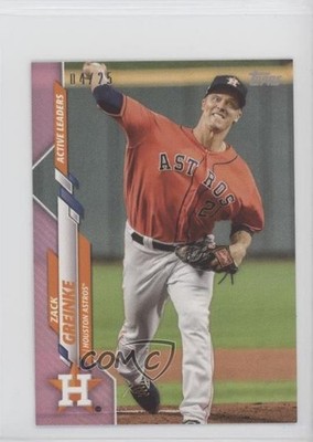 2020 Topps Mini Update Series Active Leaders Pink 4/25 Zack Greinke #U-191 4z8