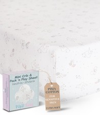 Mini Crib Sheet for Pack n Play 24x38 27x39 100 Peruvian Pima Cotton ...