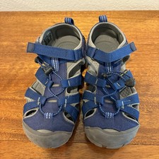 Keen Shoes Youth Size 3 Blue Gray Sandals Washable Water Hiking Contour Arch