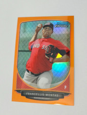 Frankie Montas #'d 12/15 2013 Bowman Chrome MINI orange refractor #16