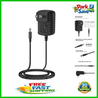 9V AC/DC Power Supply Adapter for Effect Pedals with Short Circuit Protection