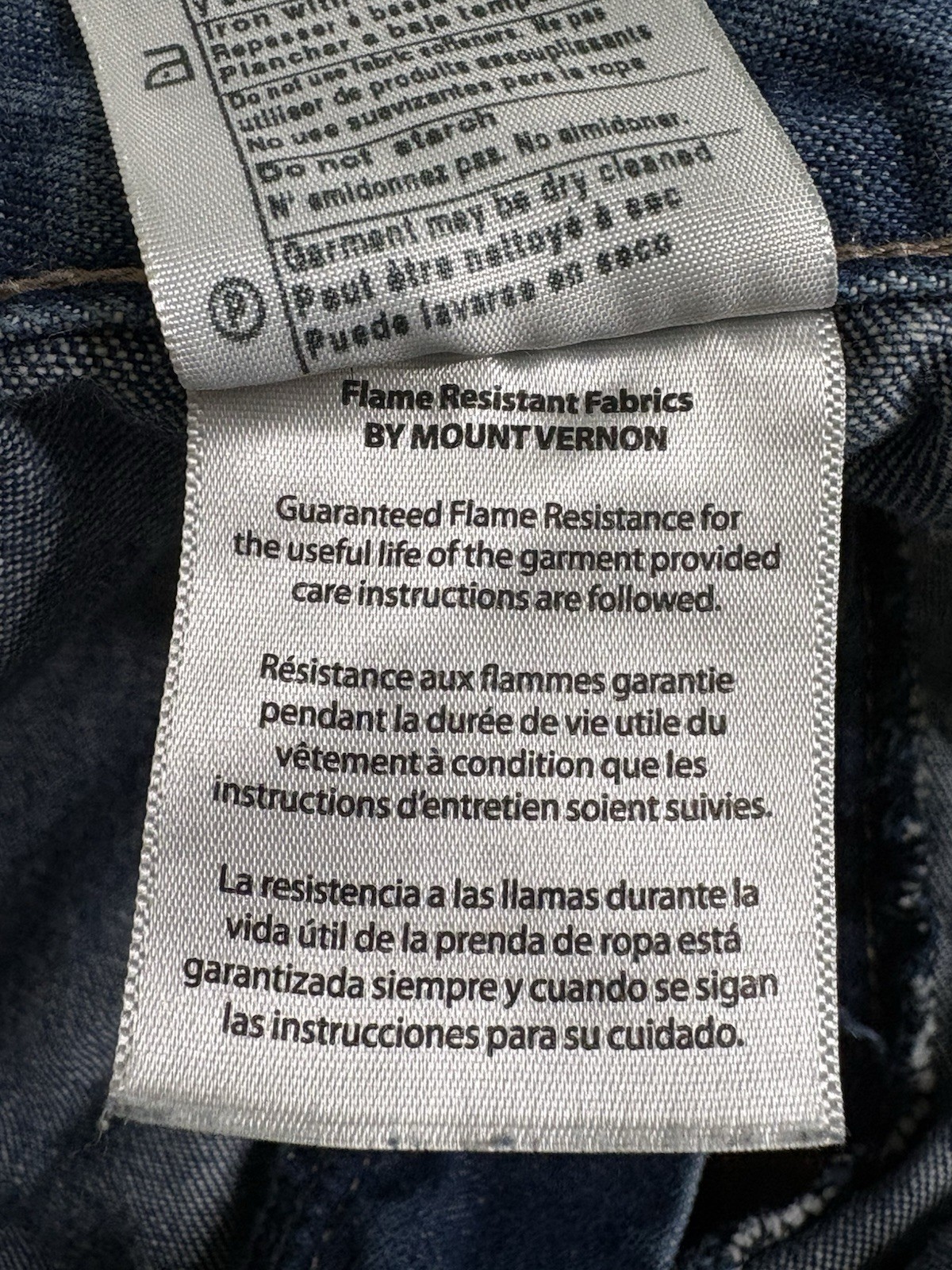 Carhartt FR Flame Resistant Carpenter Blue Demin Work Pants Jeans Mens 36x30 thumbnail 5