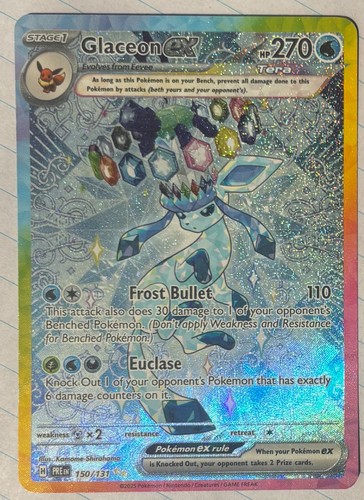 Glaceon ex 150/131 Sv: Prismatic Evolutions Holo