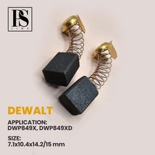 "CARBON BRUSHES" for Power Tools, DEWALT DWP849X, 7.1x10.4x14.2/15mm