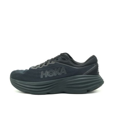 Hoka One Herren Bondi 8 Wide Sportschuhe Schwarz Mesh Laufschuhe EU 46 2/3