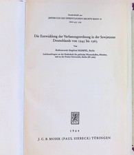Die Entwicklung der Verfassungsordnung in der...