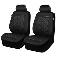 Car Seat Covers Only for Car, 3D Tyre Print Automotive Two Front Black All