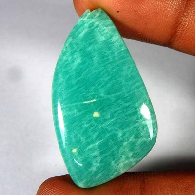 43.35Cts100%Natural Green Amazonite Fancy Cabochon Loose Gemstone