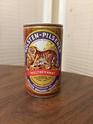 Holsten-Pilsener Beer Can 11.5oz Pull Tab Germany Empty Vintage Collectible