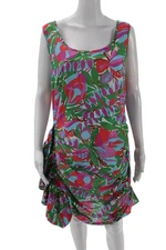 RHODE Womens Tilda Dress - White Fleur Tropicale Size 14