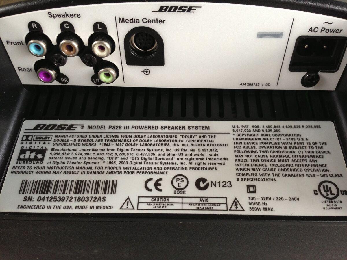 Bose PS28 III Subwoofer.bose lifestyle 28,35,38,48,V20,T20 Bose PS28 III Subwoofer.bose lifestyle 28,35,38,48,V20,T20