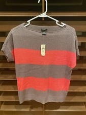 Ann Taylor Striped Short-sleeve Sweater NWT - XS