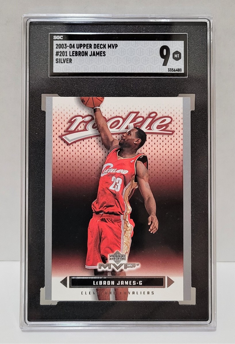 シングルカード Lebron James 2003UPPER DECK MVP SILVER 2003-04 Upper Deck MVP SILVER Lebron James RC #201 - SGC 9
