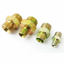 Brass Steel Nipple Hex Joiner Connector Reducer Hexagon Male Plumbing Thread