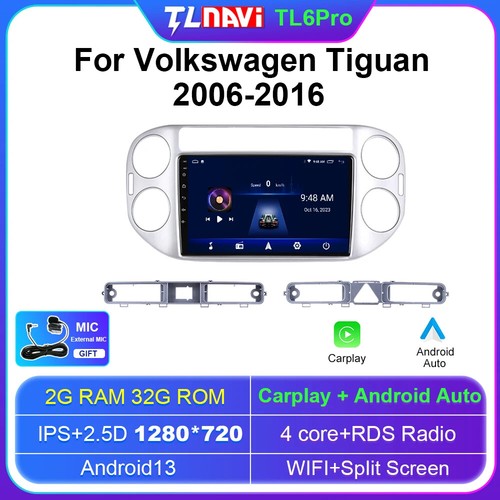 Smart Multimedia Wireless Carplay Android Auto For Volkswagen VW Tiguan 06-2016 - Picture 1 of 16