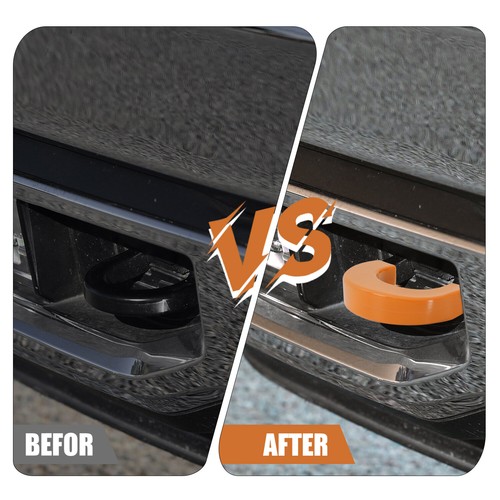 2pcs Front Bumper Tow Hook Trailer Cover Trim For Chevy Silverado 1500 2007-2024 - Bild 9 von 12
