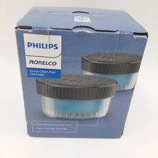 Philips Norelco Quick Clean Pod Cartridge 2 Pack Alcohol Free Skin Friendly New