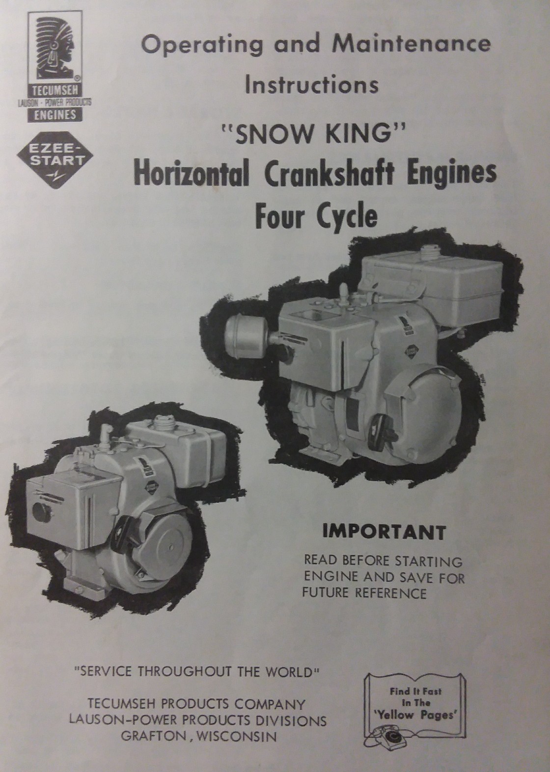 Jacobsen Imperial 26 Snow Jet Blower Walk Behind Owner & Parts (5 Manual  Thrower | eBay