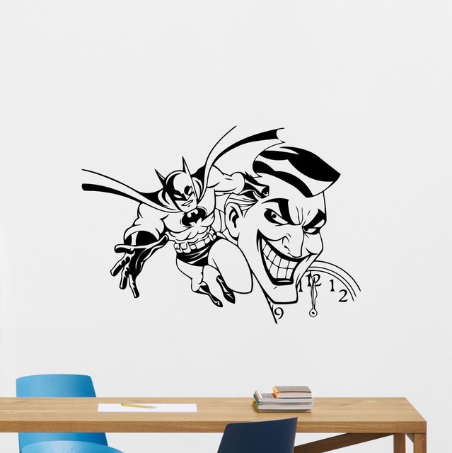Batman Joker Wall Decal Comics Superheroes Vinyl Sticker Decor Art
