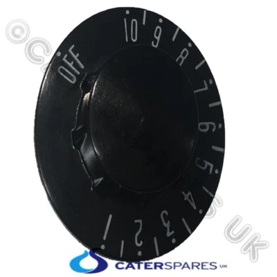 ROBERTSHAW BLACK CONTROL KNOB OFF NUMBERS 1-10 MARKING FOR THERMOSTAT SWITCH