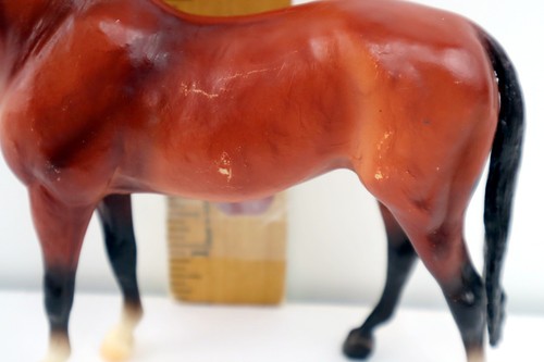 Vtg Breyer Horse Proud Mahogany Bay Braided Mane 1970s Black Reddish-Brown - Picture 3 of 9