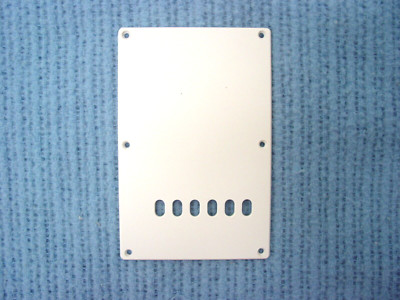Fender Squier Strat TREMOLO COVER BACK PLATE w/SCREWS Stratocaster Backplate