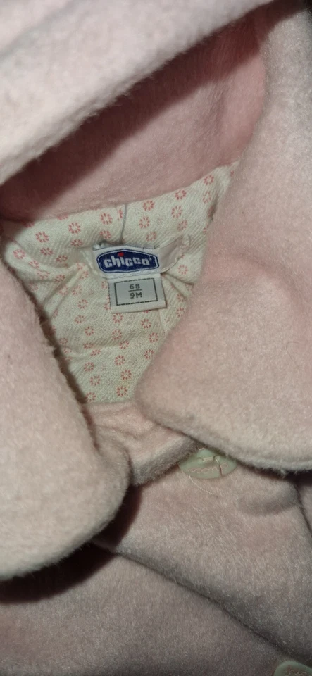 Abito Vestito Battesimo E Cappotto Rosa neonata Bambina Cerimonia  - Immagine 3 di 4