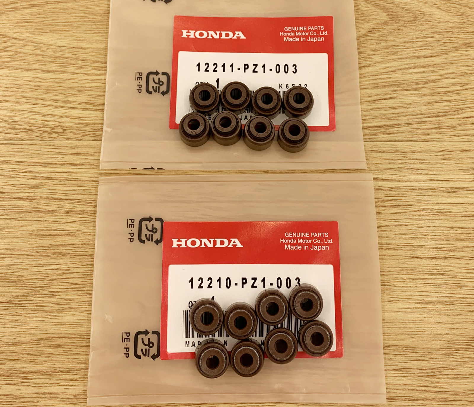 OEM 16x Pcs Intake&Exhaust Valve Stem Seal Fit For Honda B16 B18 D16