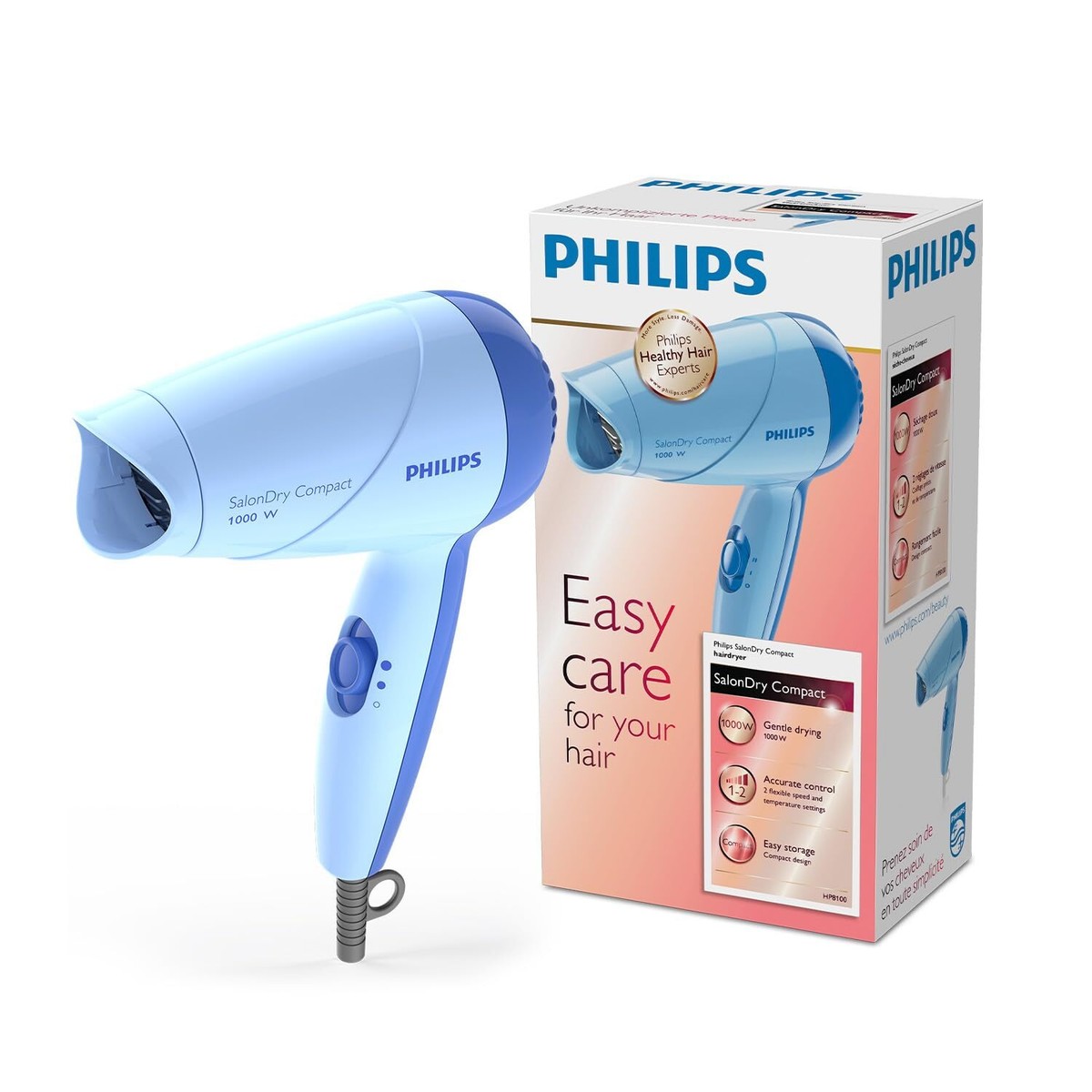 Philips HP8100/60 Compact Hair Dryer Flexible heat - Main Image