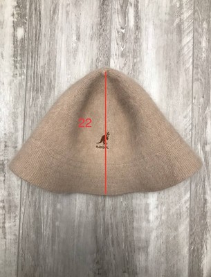 Kangol Angora Rabbit Fur Blend Bucket Hat Cream One Size Y2K  display picture 3