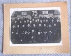 Photo 75 years fire brigade group photo large photo firefighters 1877-1952