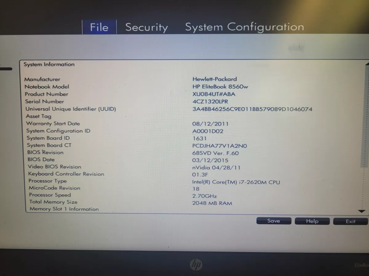 Hp elitebook cheap 8560w i7