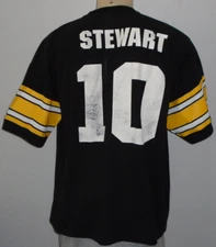 Vtg Kordell Stewart #10 Pittsburgh Steelers Logo 7 Black NFL Jersey Men 2XL