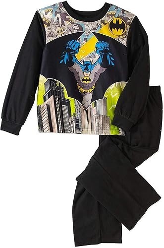 DC Comics 2 Pc Boys Pajama Set Batman Flannel Size 6/7 - Picture 1 of 1