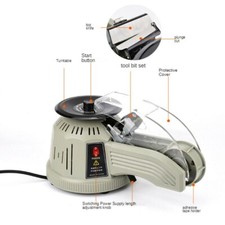 Round Automatic Adhesive Tape Cutter Machine Electric Tape Dispenser 220V NEW