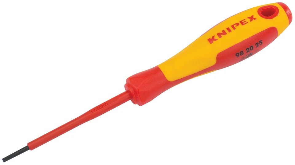 Knipex VDE Insulated Screwdriver Choice of Sizes of Slotted Allen Phillips Pozi