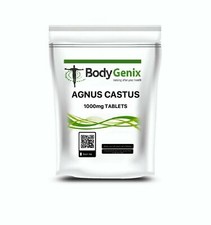 Agnus Castus 1000mg Tablets Bodygenix UK Menopause and PMS Help Reduce Symptoms