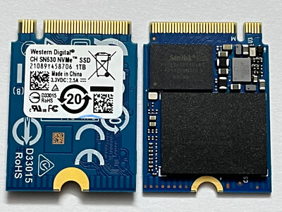 pcs CH SN530 1TB 2230 SSD NVMe PCIe x2 For Xbox