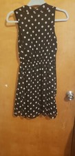 Forever 21 Dress Black Polka Dot  Women’s size Small Sleeveless 