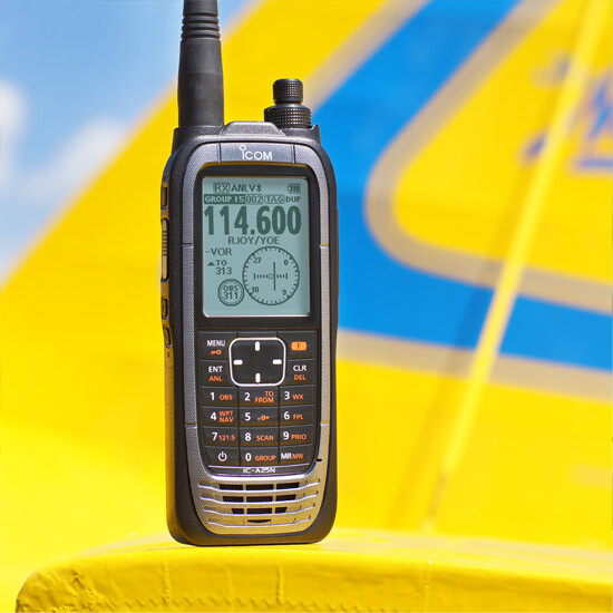 Icom IC-A25N NAV/COM VHF Airband Handheld Radio Transceiver Authorized ...