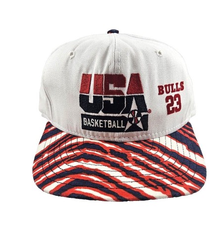 Vintage 1992 USA Dream Team Olympics SnapBack Hat Cap Larry Bird