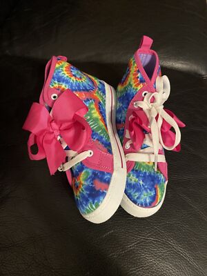 JOJO SIWA High Top Shoes Multi Color Glitter Size ✨NEW✨