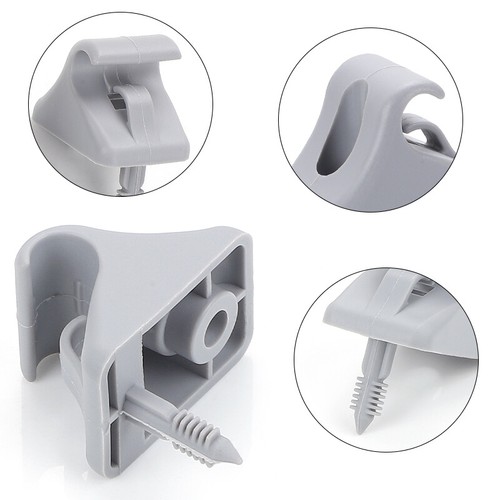 2x Sun Visor Clip Left/Right Side Grey For Hyundai Getz 2002-2011 852351C300QS - Picture 10 of 13