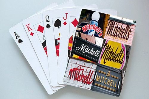 Tarjetas de juego personalizadas con MITCHELL en fotos de signos reales - Imagen 1 de 1