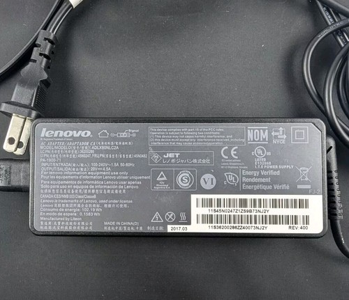 Lenovo ThinkPad 90W AC Adapter\Charger - USB Type-A Connector | OEM Genuine - Picture 1 of 2