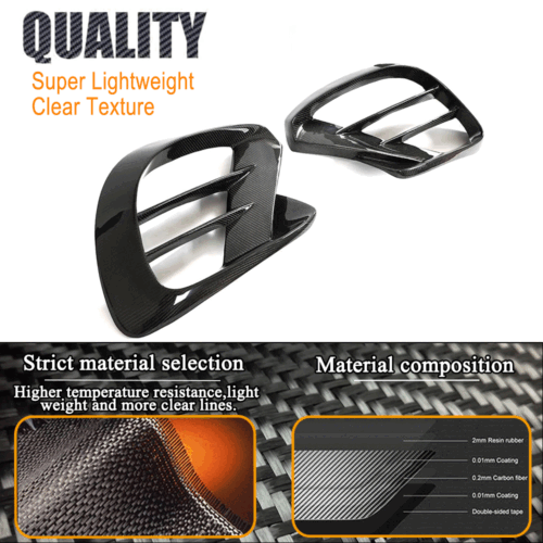 Divisor de aletas delanteras de carbono Canards para Mercedes V167 C167 GLE63 AMG 2020-2024 - Imagen 9 de 13