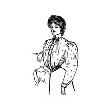 Past Patterns 6277B - Edwardian Ladies Shirt Waist Sewing Patterns bust 36"