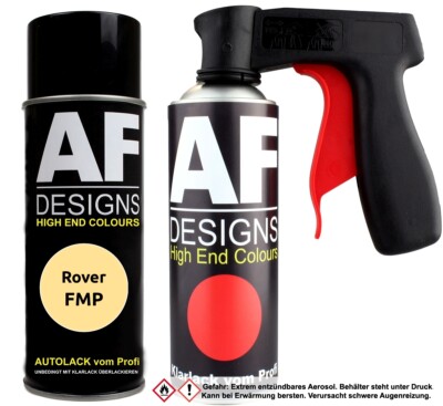 Spraydosen Griff Set für Rover FMP Primula Yellow Basislack Klarlack Handgriff